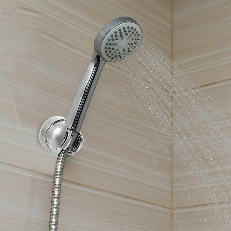 Adjustable Shower Head Holder Wall Mounted Spray Portable With Suction Cup Acces 
